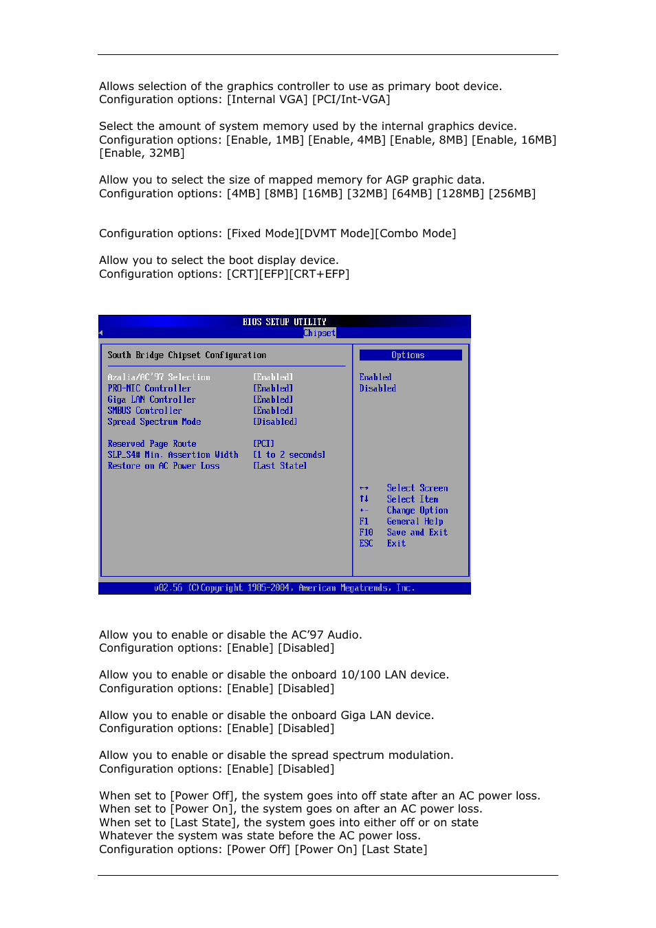 2 south bridge configuration | CyberResearch CPEX P4-24-X User Manual | Page 49 / 92