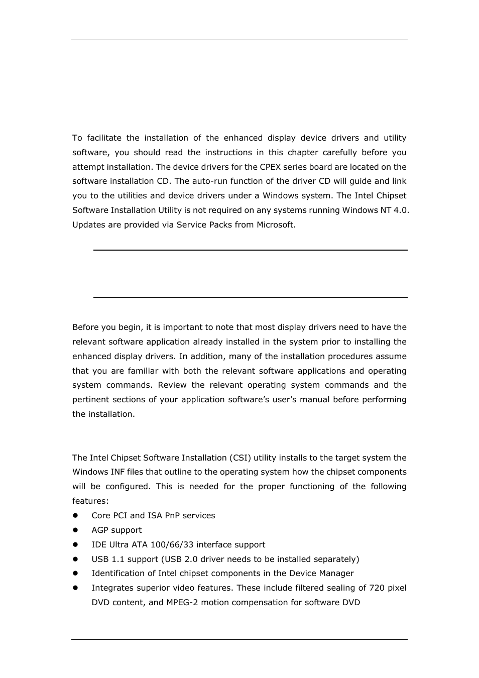 Chapter 4 chipset software installation utility, 1 before you begin, 2 introduction | CyberResearch CPEX P4-24-X User Manual | Page 52 / 92