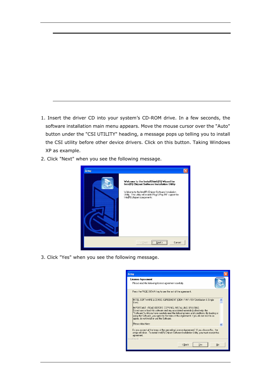 3 windows xp driver setup | CyberResearch CPEX P4-24-X User Manual | Page 53 / 92