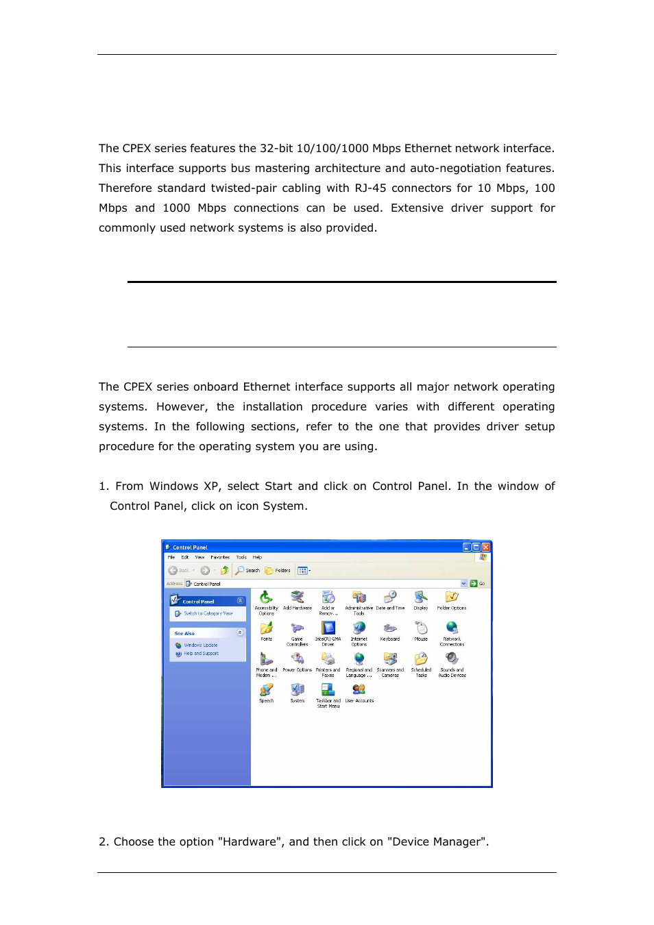 Chapter 6 lan configuration, 1 introduction, 2 windows xp driver setup | CyberResearch CPEX P4-24-X User Manual | Page 57 / 92