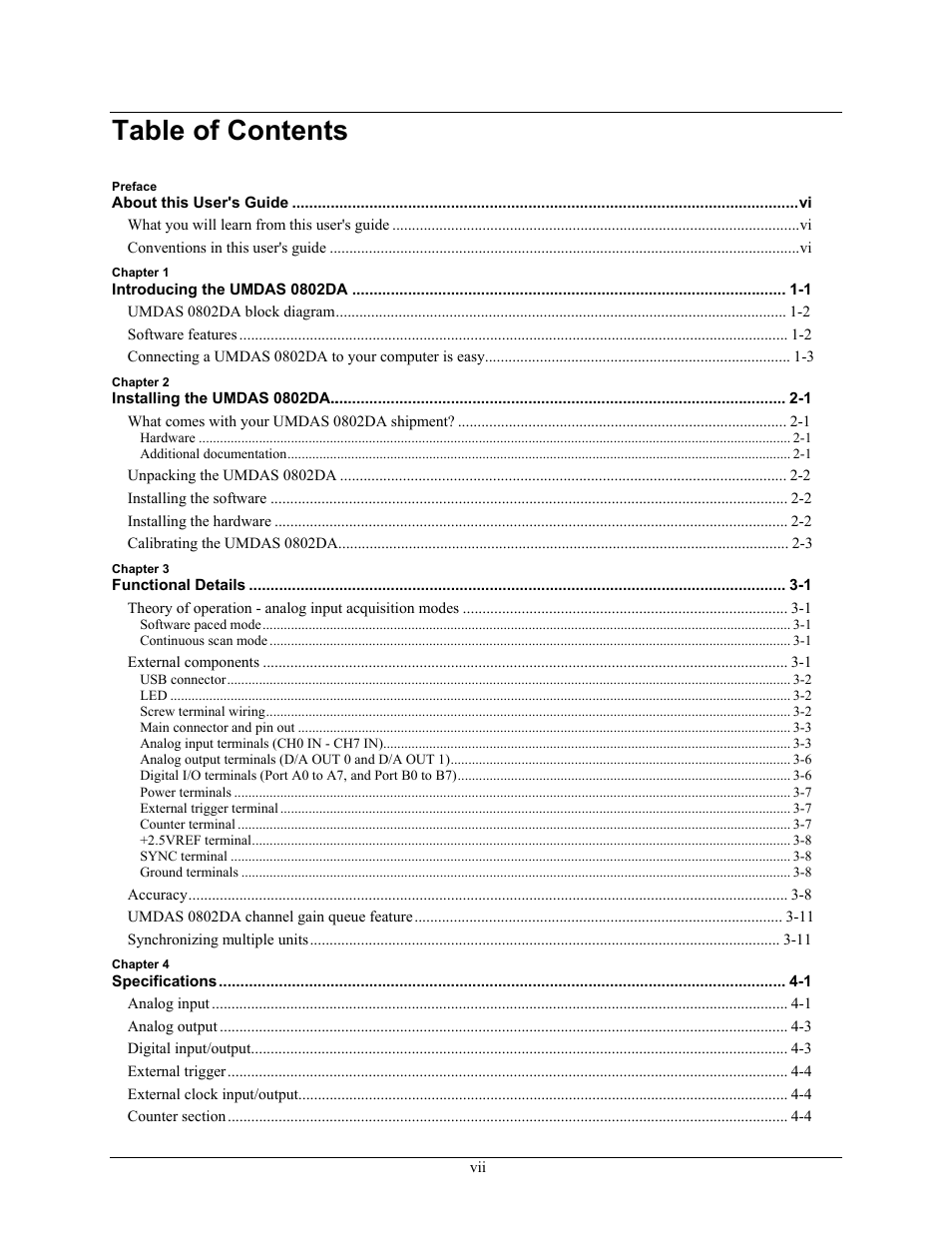 CyberResearch UMDAS 0802DA User Manual | Page 7 / 42
