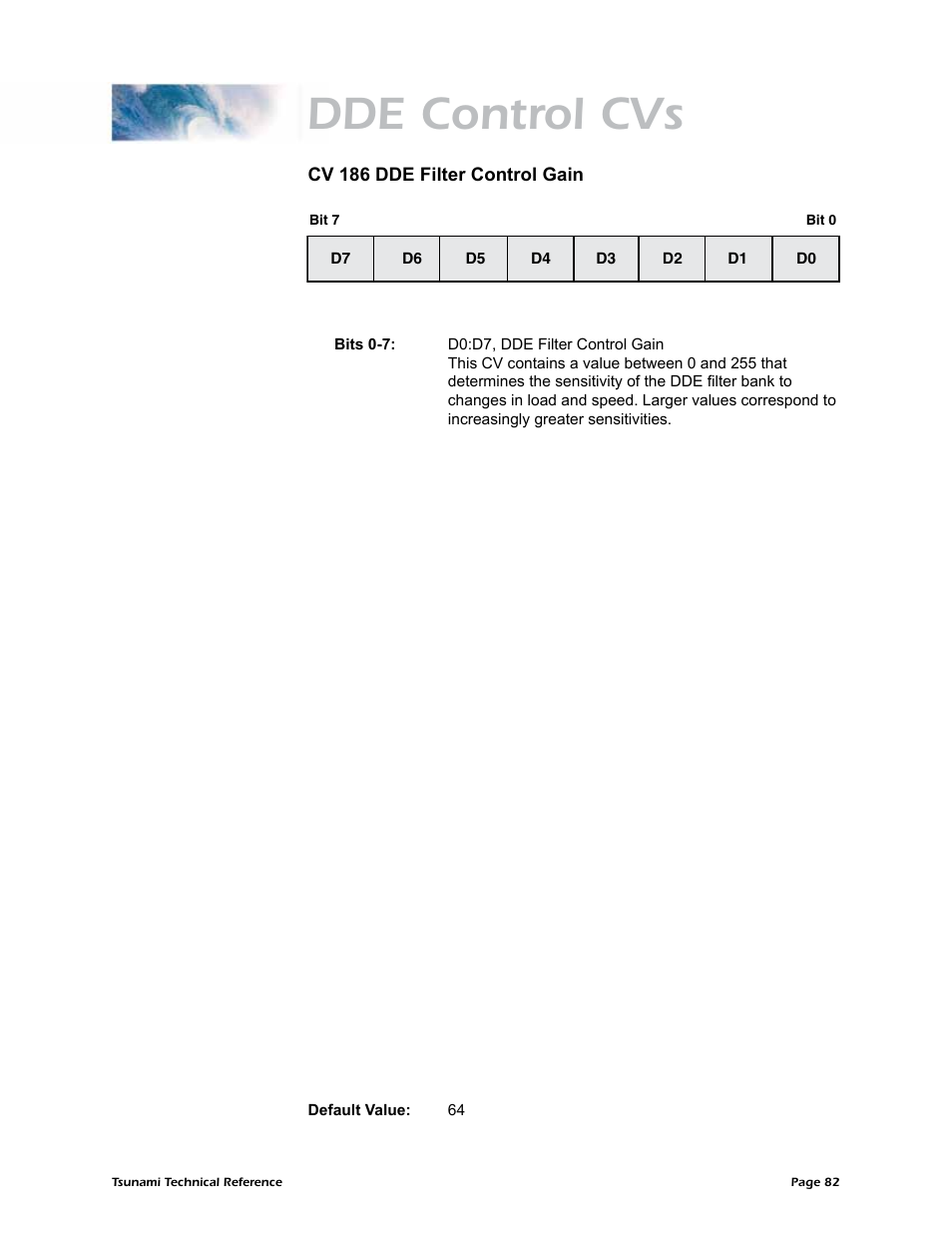 Dde control cvs | SoundTraxx Tsunami Steam Technical Reference User Manual | Page 84 / 104