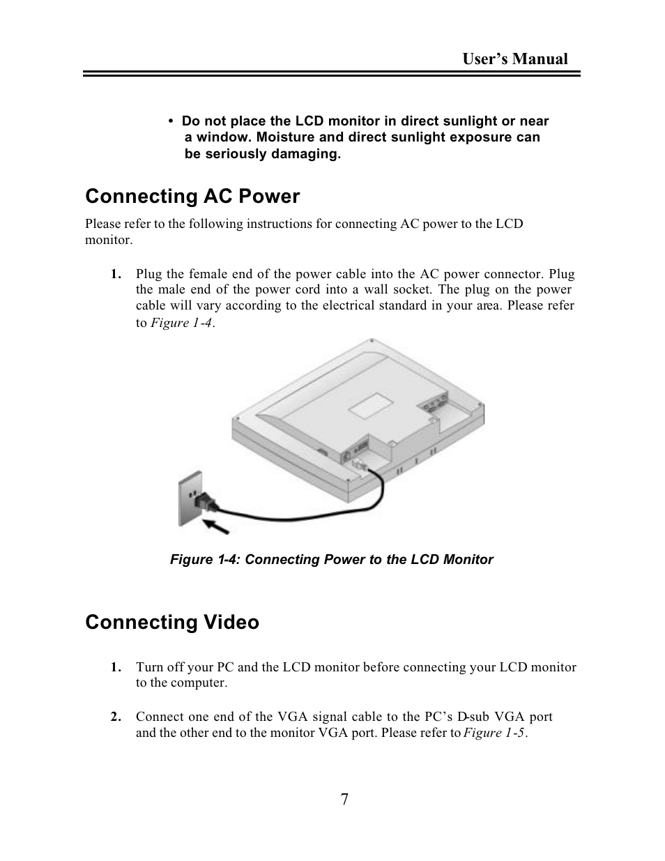 Connecting ac power, Connecting video | CyberResearch GDO 18 User Manual | Page 17 / 42