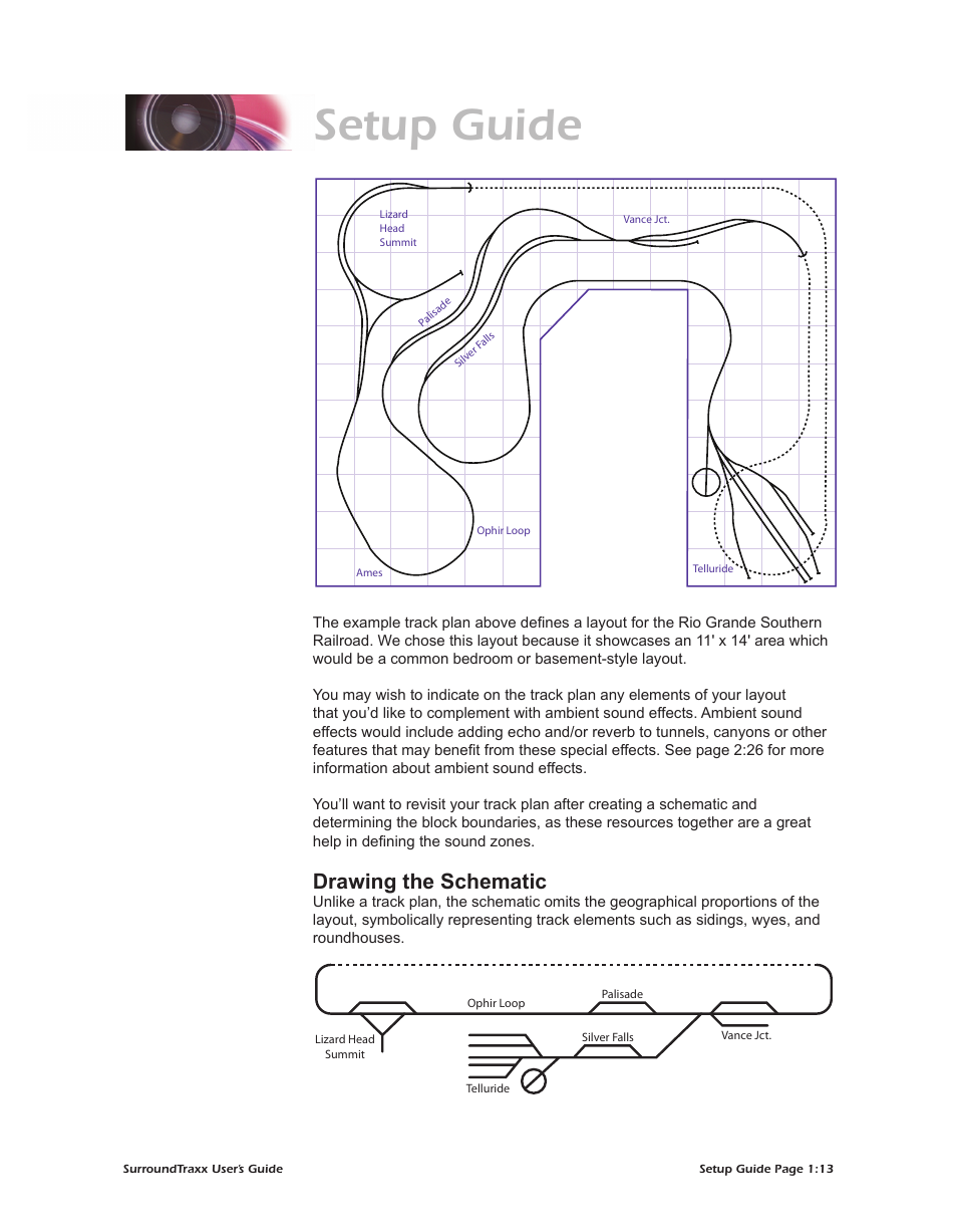 Setup guide, Drawing the schematic | SoundTraxx SurroundTraxx User Manual | Page 18 / 86