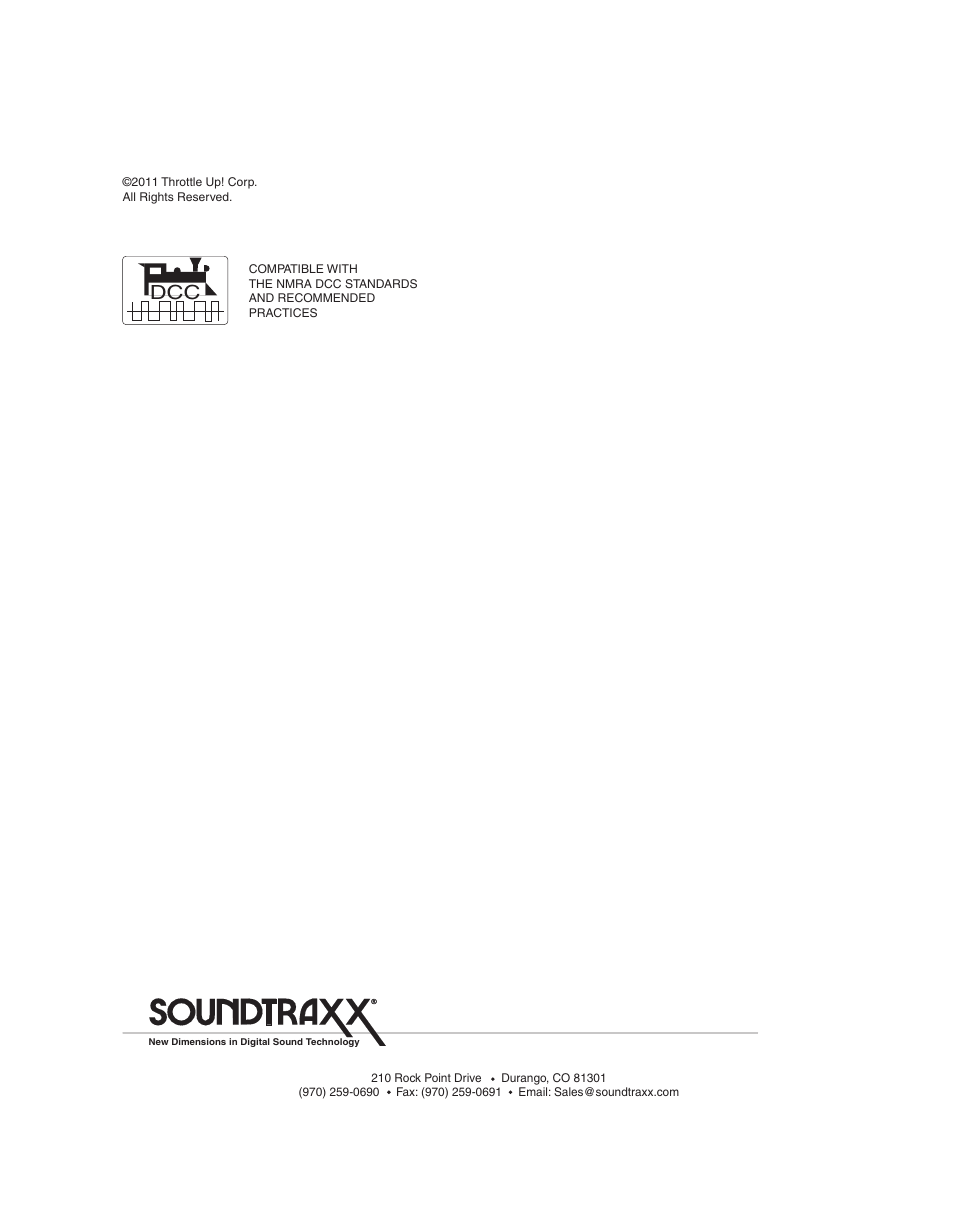 SoundTraxx SurroundTraxx User Manual | Page 86 / 86
