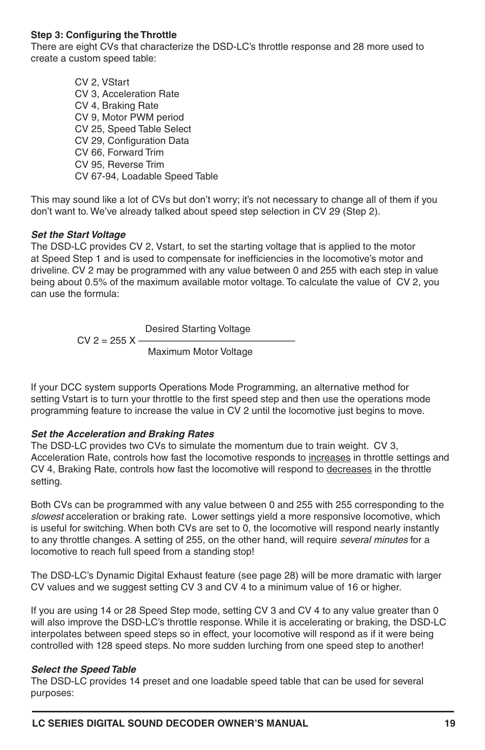SoundTraxx LC Series Owners Manual User Manual | Page 19 / 40