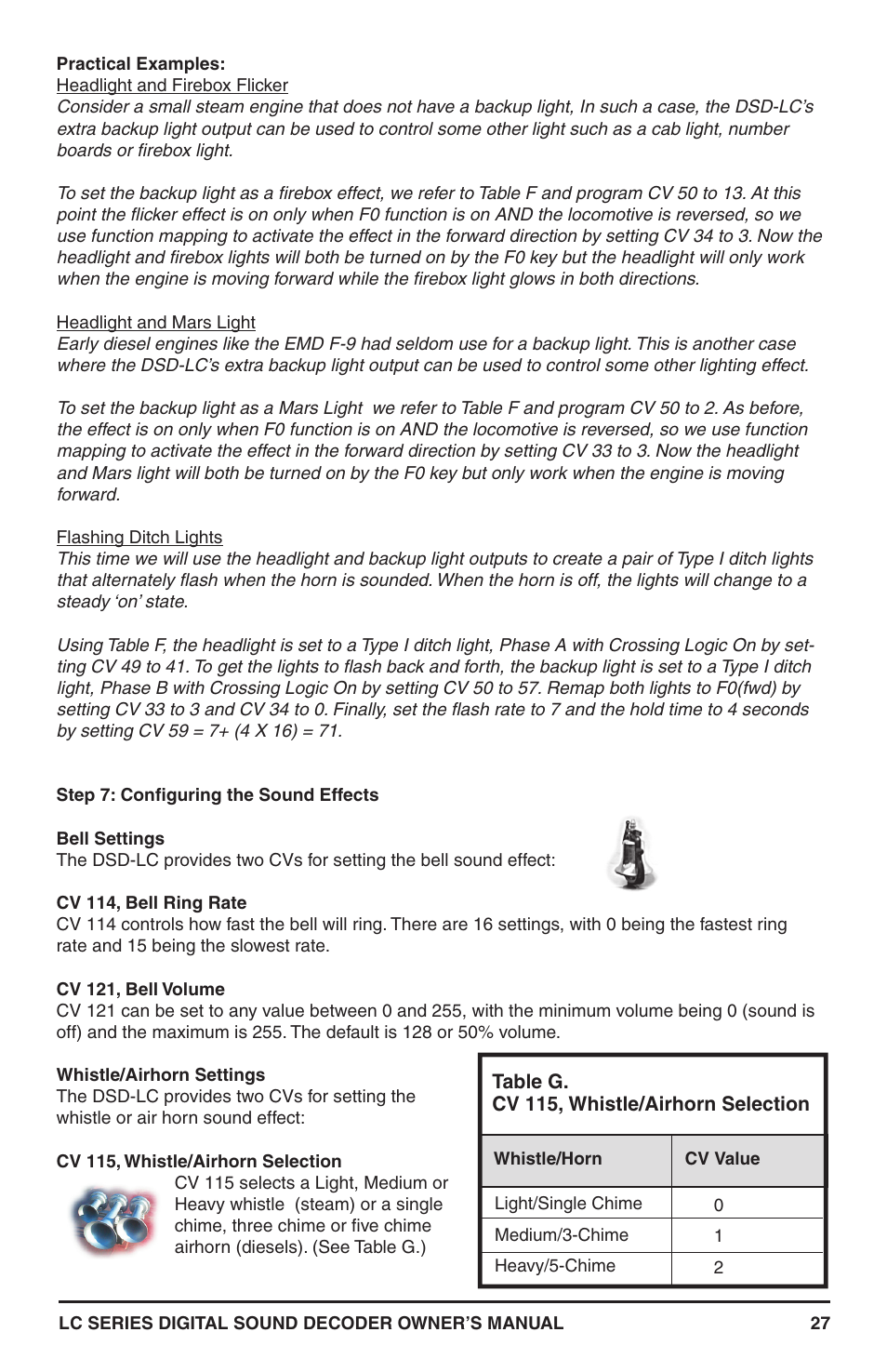 SoundTraxx LC Series Owners Manual User Manual | Page 27 / 40