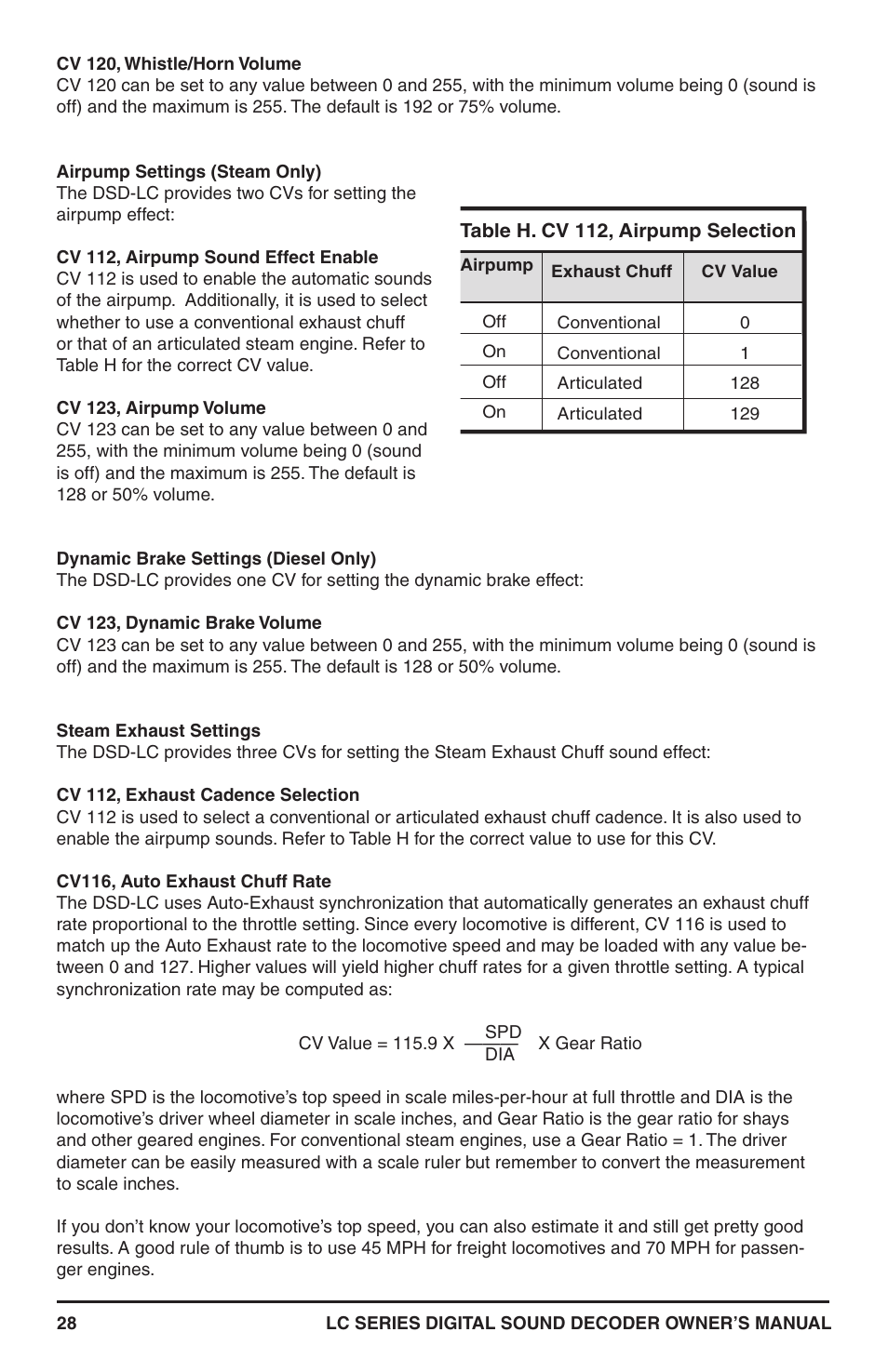 SoundTraxx LC Series Owners Manual User Manual | Page 28 / 40