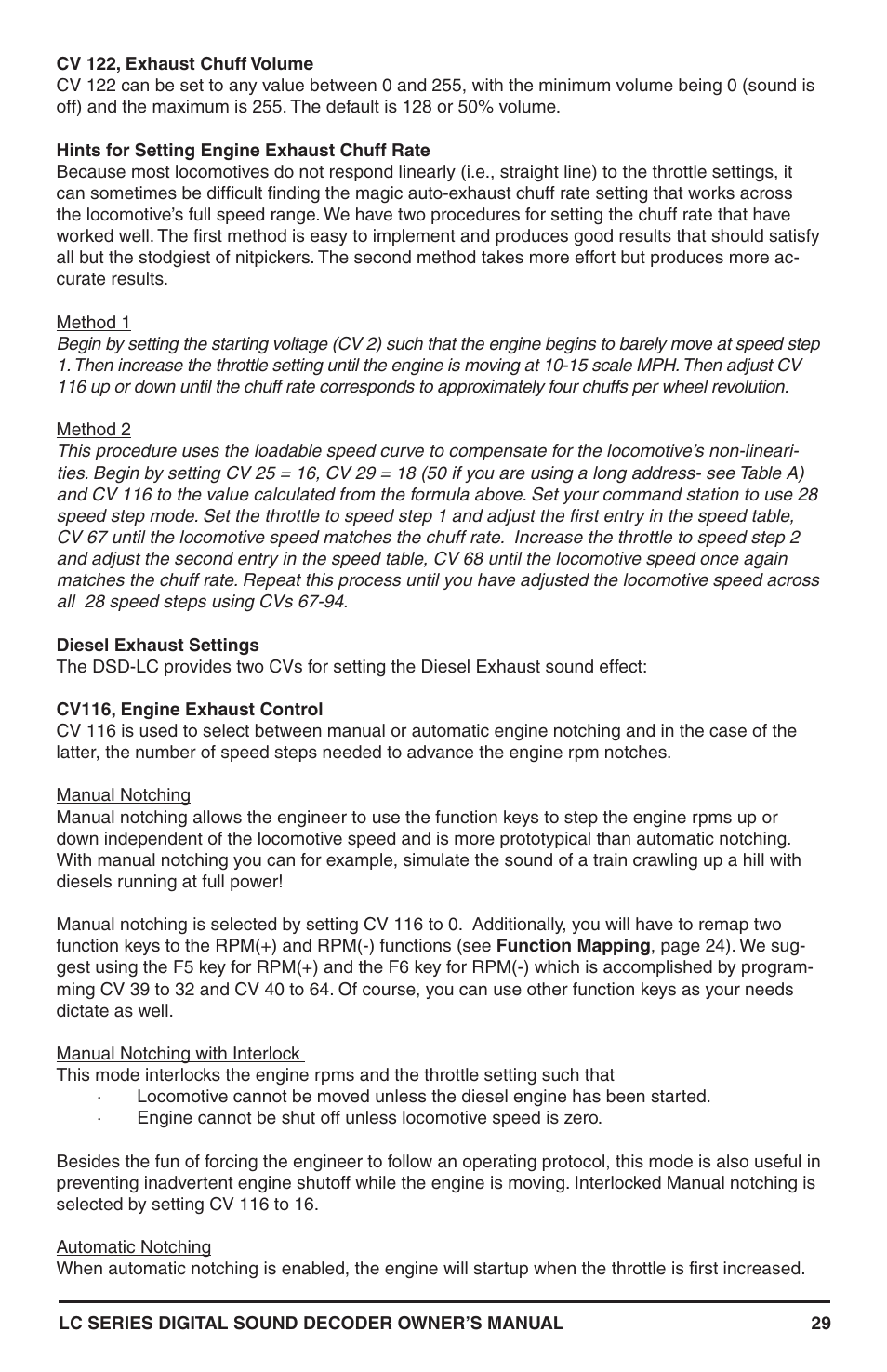 SoundTraxx LC Series Owners Manual User Manual | Page 29 / 40