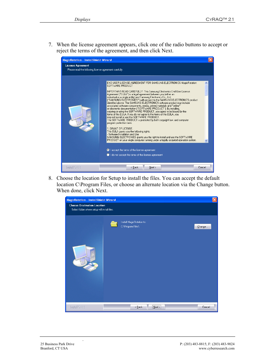 CyberResearch CYRAQ 21A User Manual | Page 41 / 82