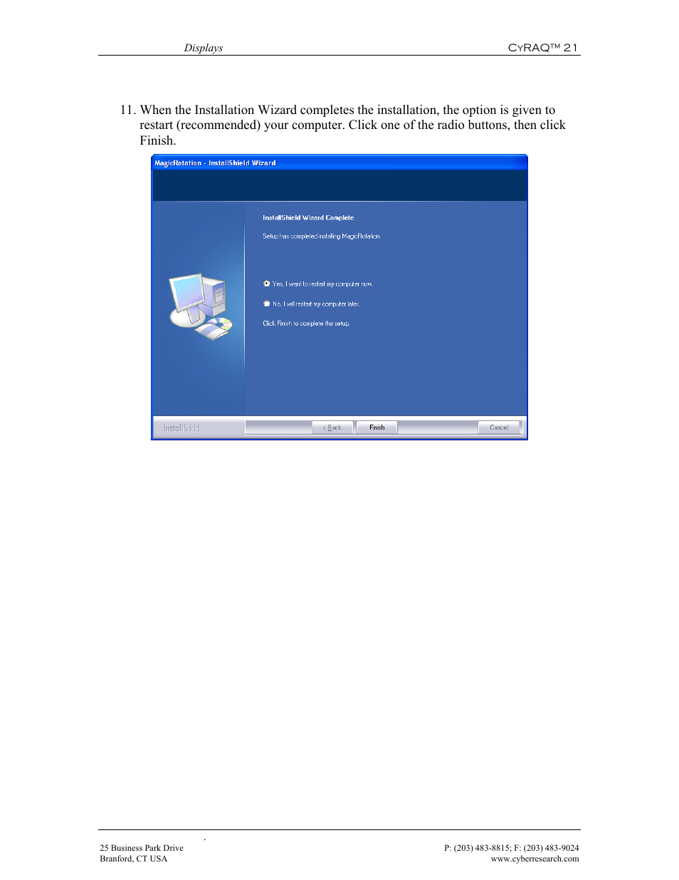 CyberResearch CYRAQ 21A User Manual | Page 43 / 82