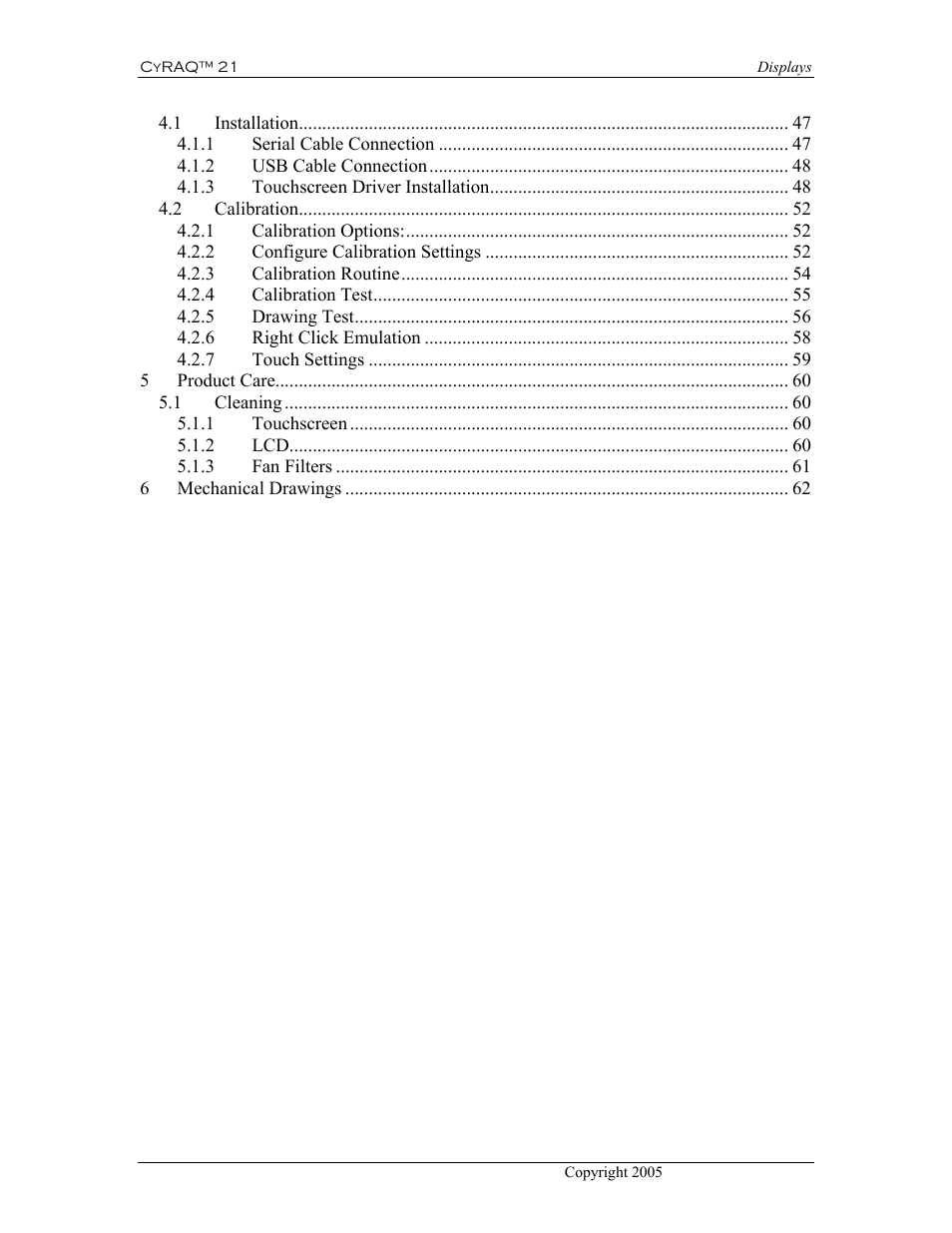 CyberResearch CYRAQ 21A User Manual | Page 8 / 82