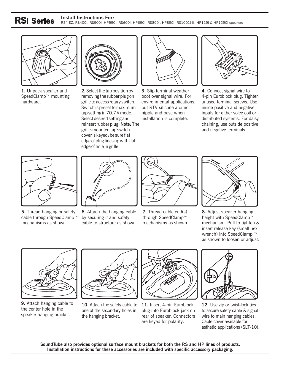 Soundtube RSi Series User Manual | Page 2 / 2