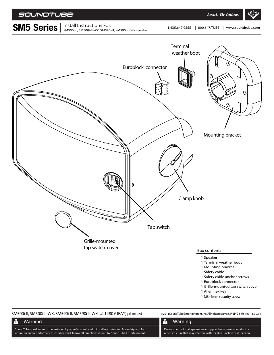 Soundtube SM500i-II User Manual | 2 pages