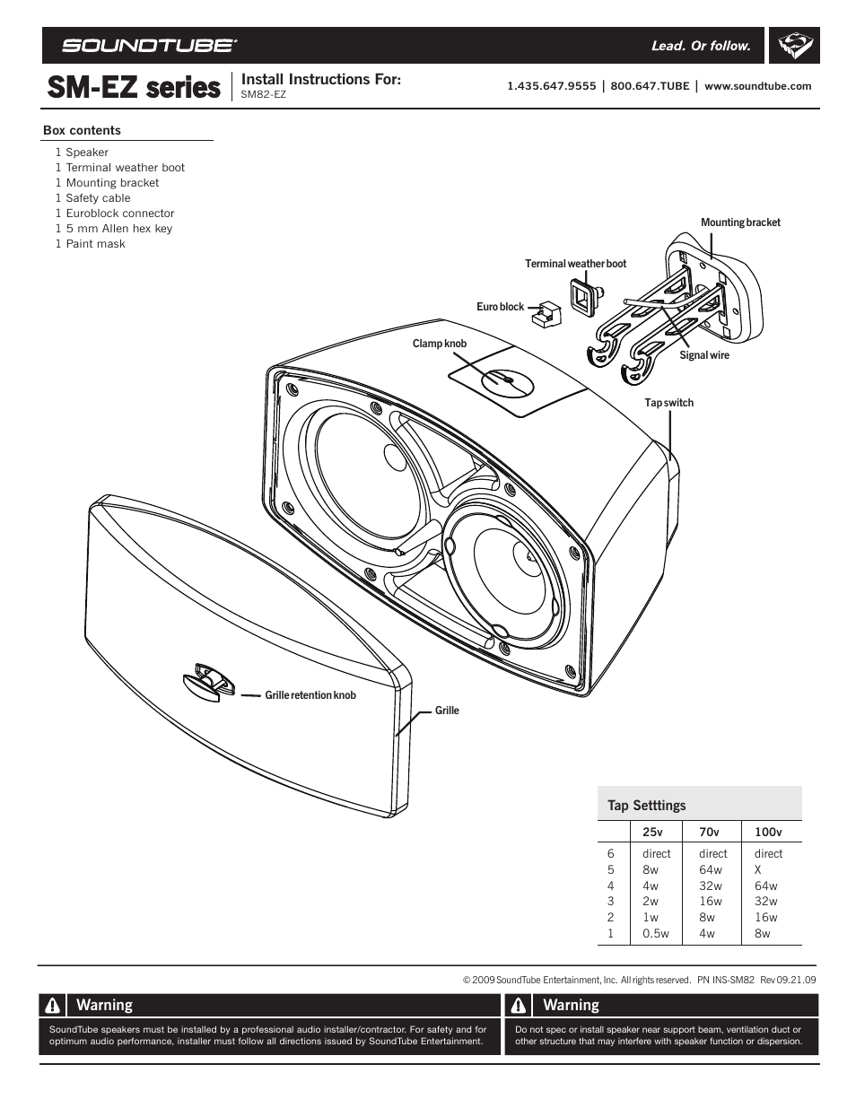 Soundtube SM82-EZ User Manual | 2 pages