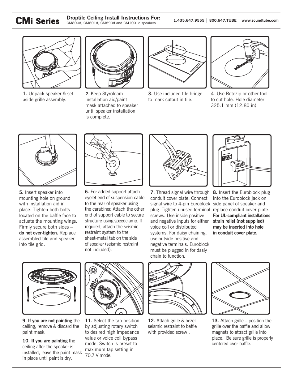 I series | Soundtube CM800d User Manual | Page 2 / 4