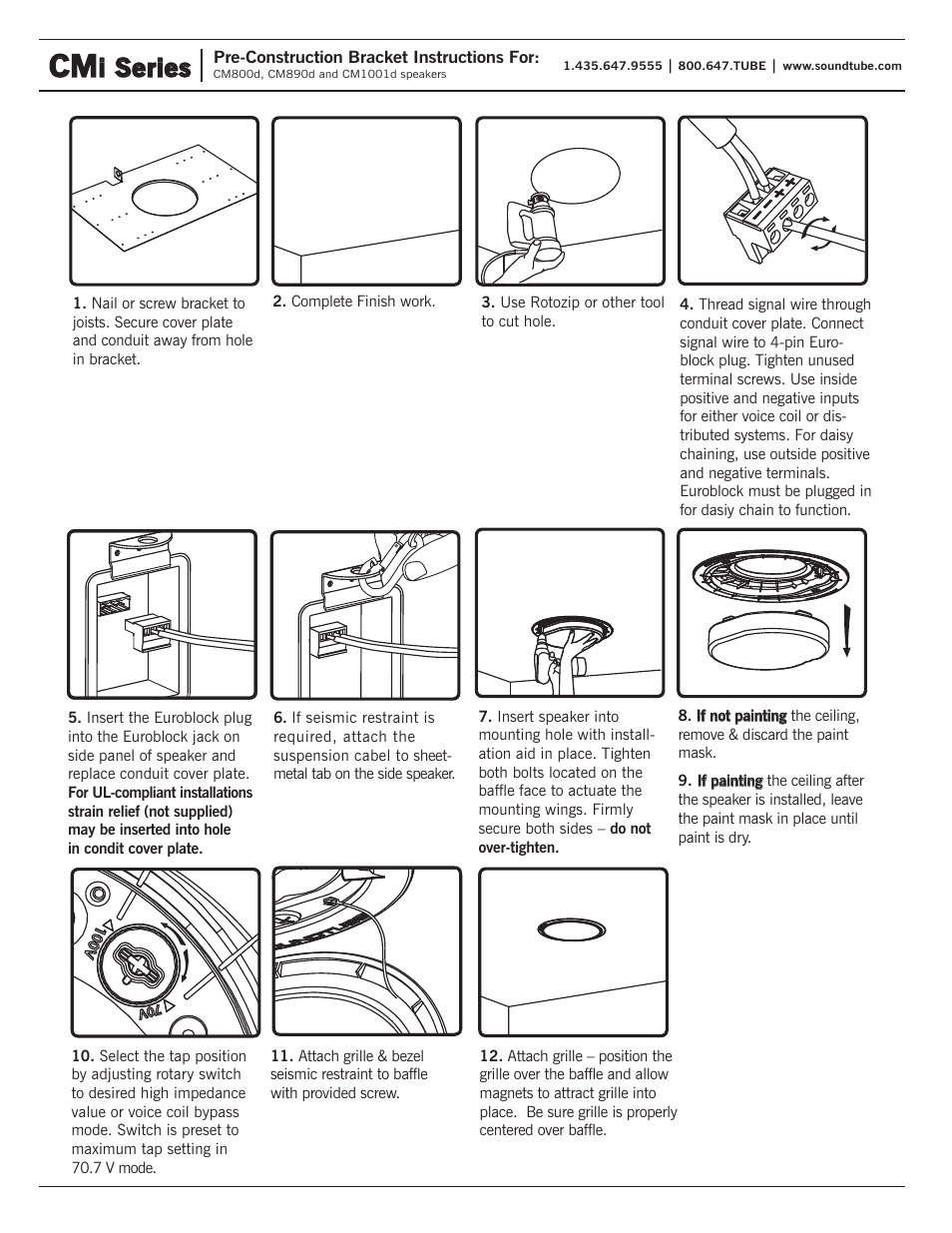 I series | Soundtube CM800d User Manual | Page 4 / 4