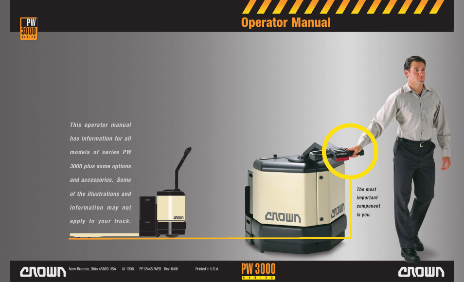 Crown Equipment PW 3000 Series User Manual | 16 pages