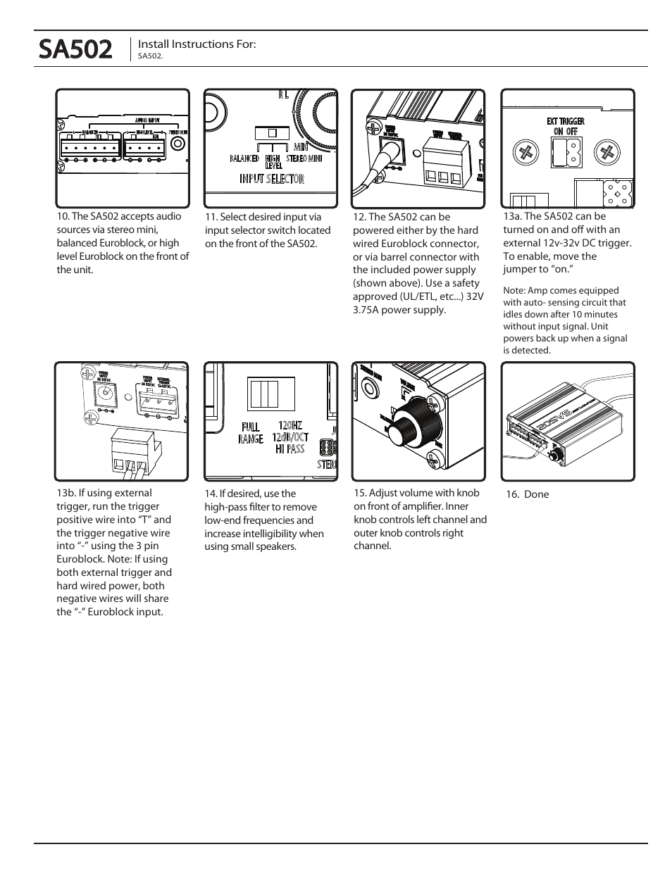 Sa502 | Soundtube SA502 User Manual | Page 3 / 4