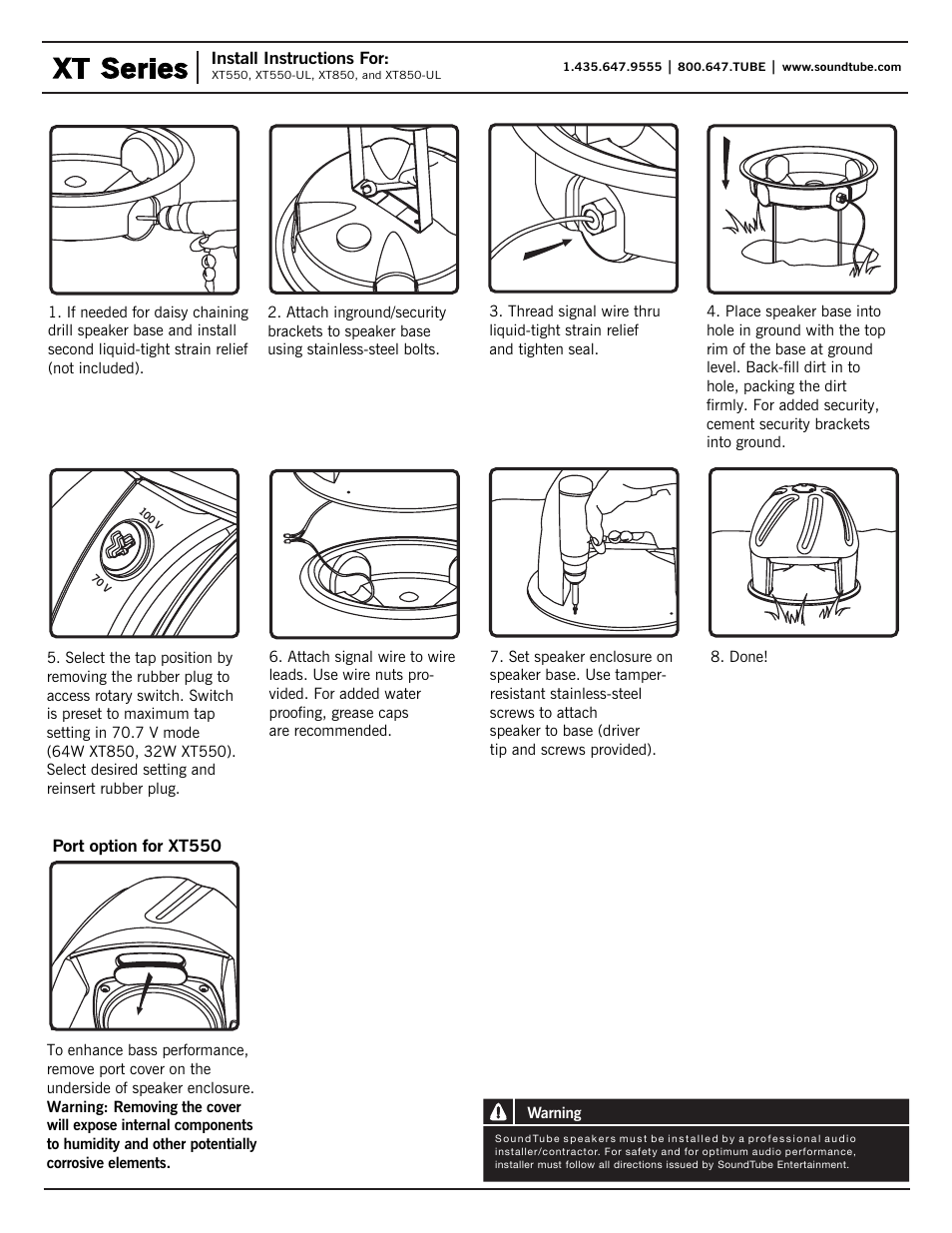 Xt series | Soundtube XT550 User Manual | Page 2 / 2
