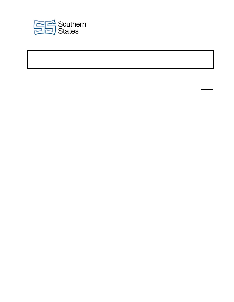 Southern States LLS-I-2000 User Manual | 5 pages