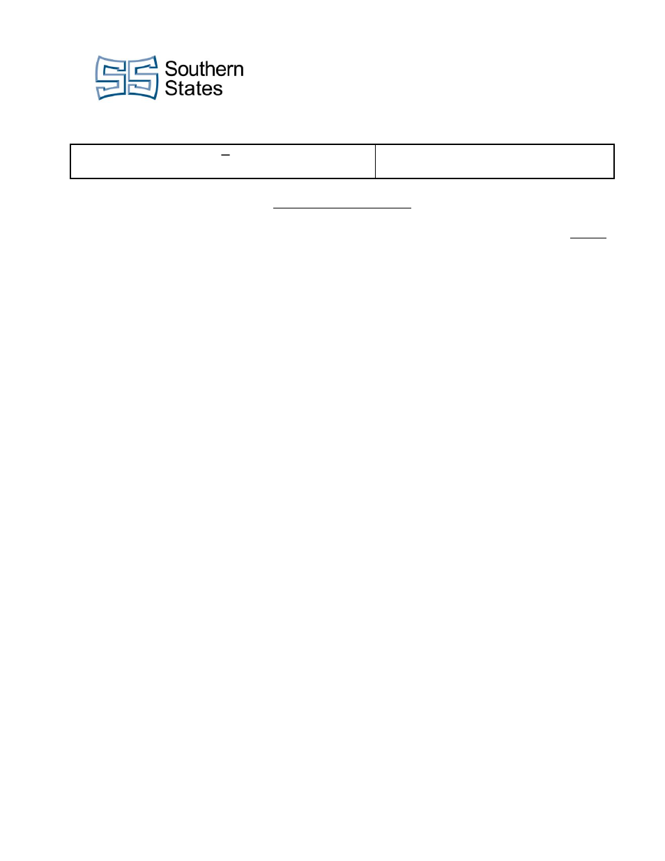 Southern States CSV User Manual | 9 pages