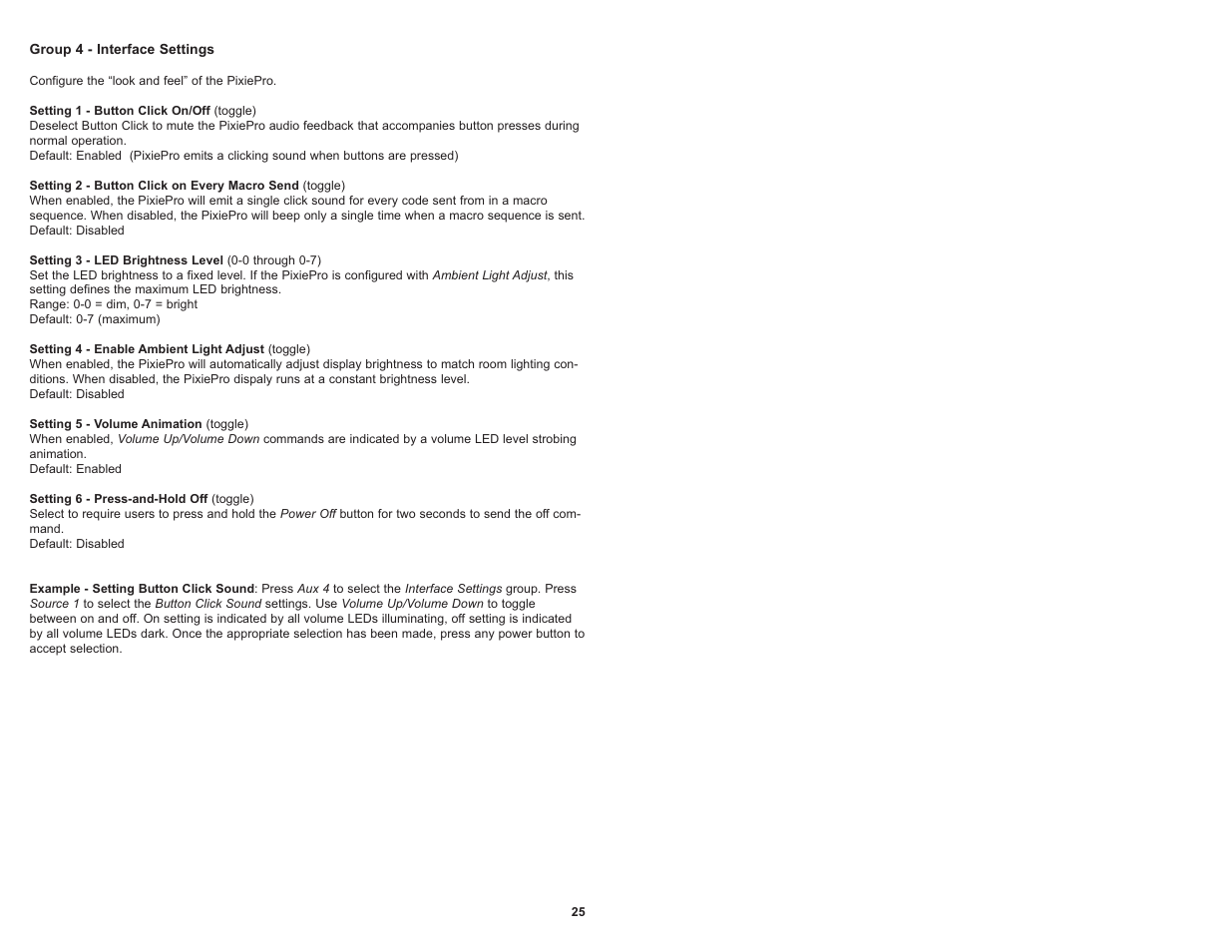 SP Controls PixiePro User Manual | Page 28 / 31