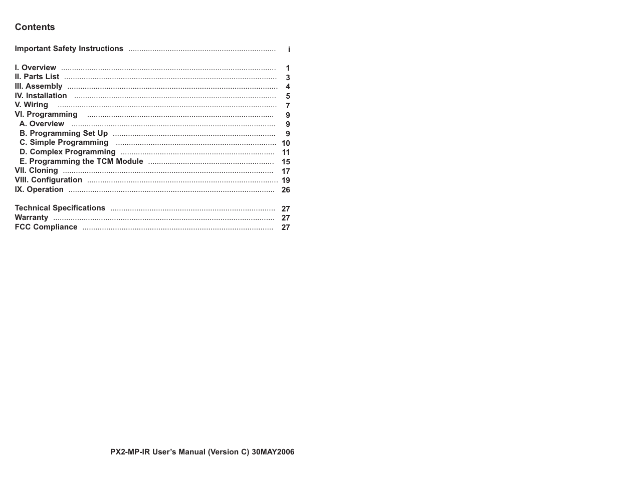 SP Controls PixiePro User Manual | Page 3 / 31