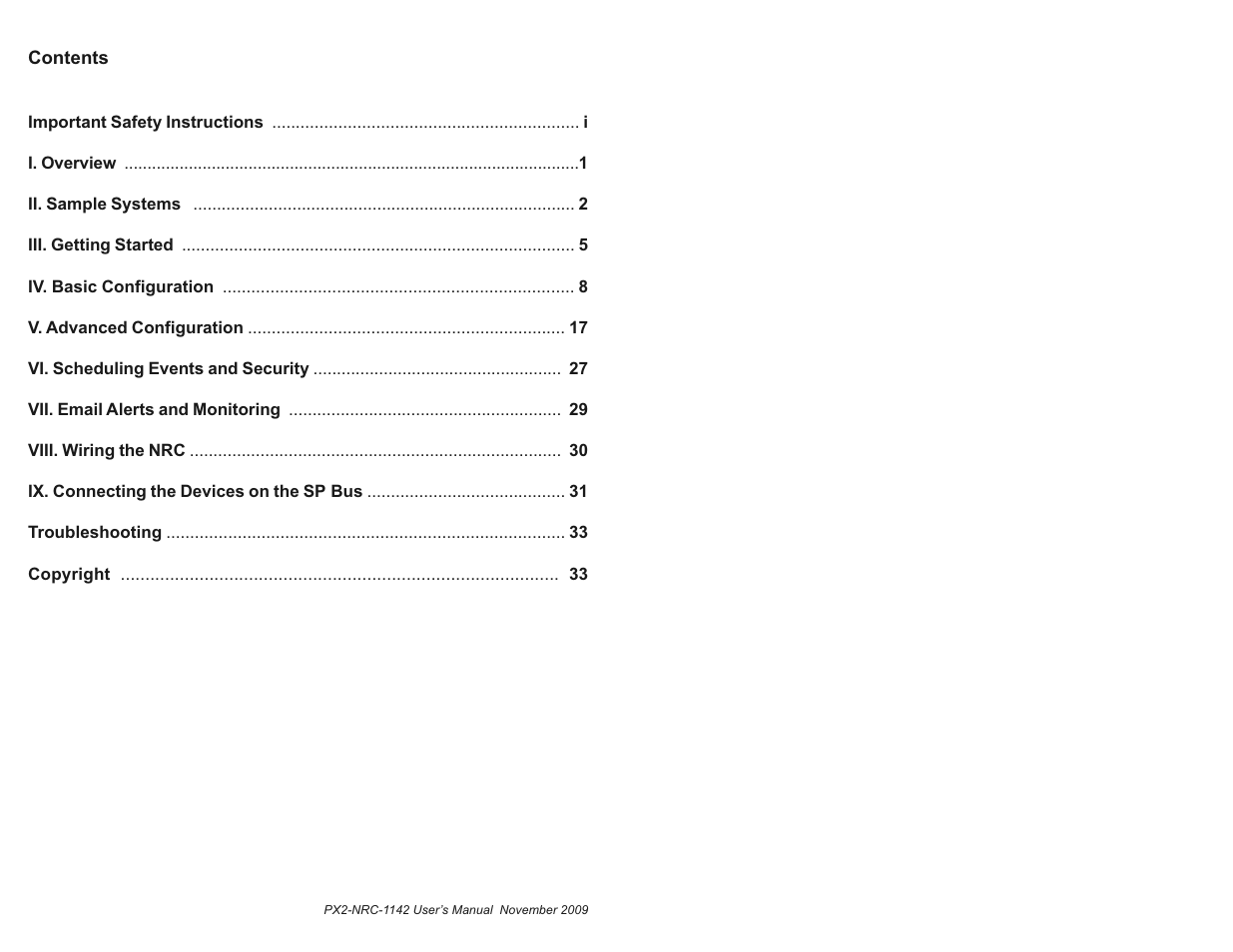 SP Controls PX2-NRC-1142 User Manual | 18 pages