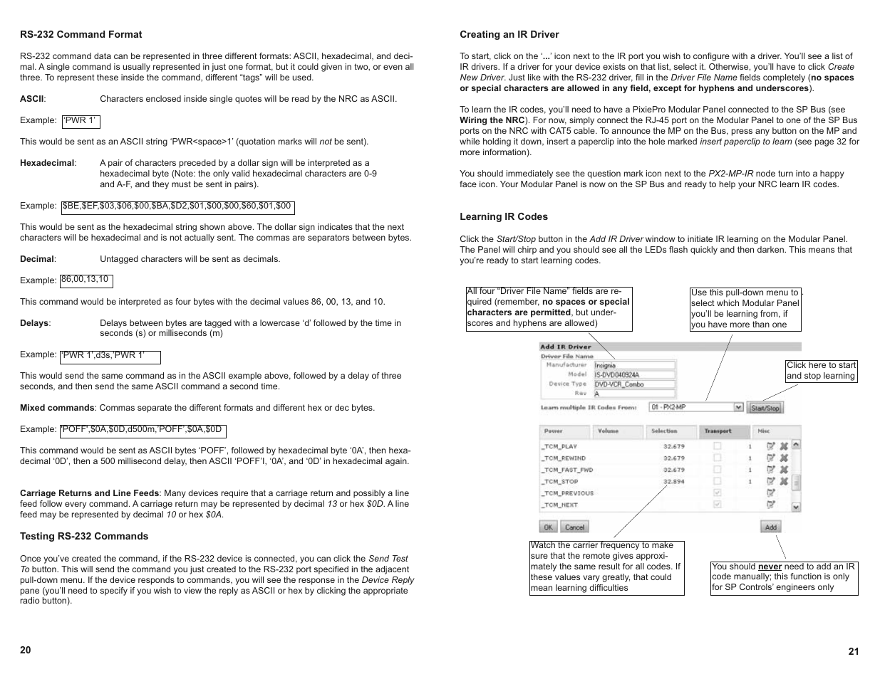 SP Controls PX2-NRC-1142 User Manual | Page 12 / 18