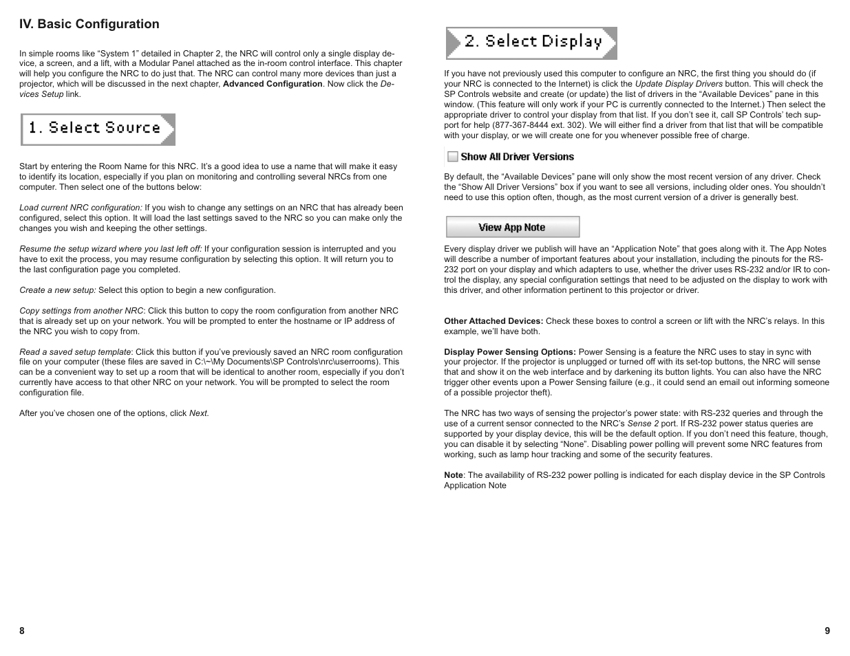 Iv. basic configuration | SP Controls PX2-NRC-1142 User Manual | Page 6 / 18