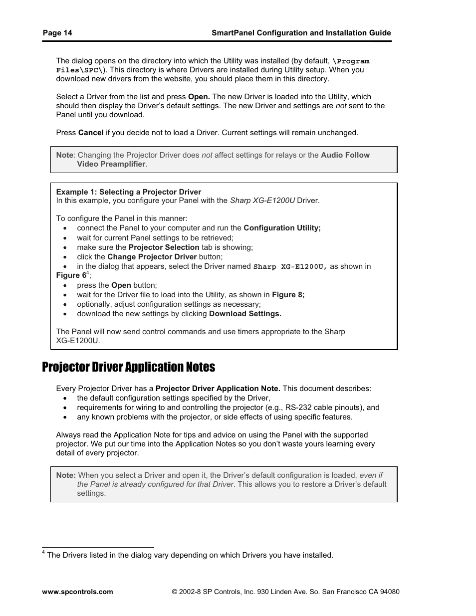 SP Controls SmartPanel User Manual | Page 18 / 76