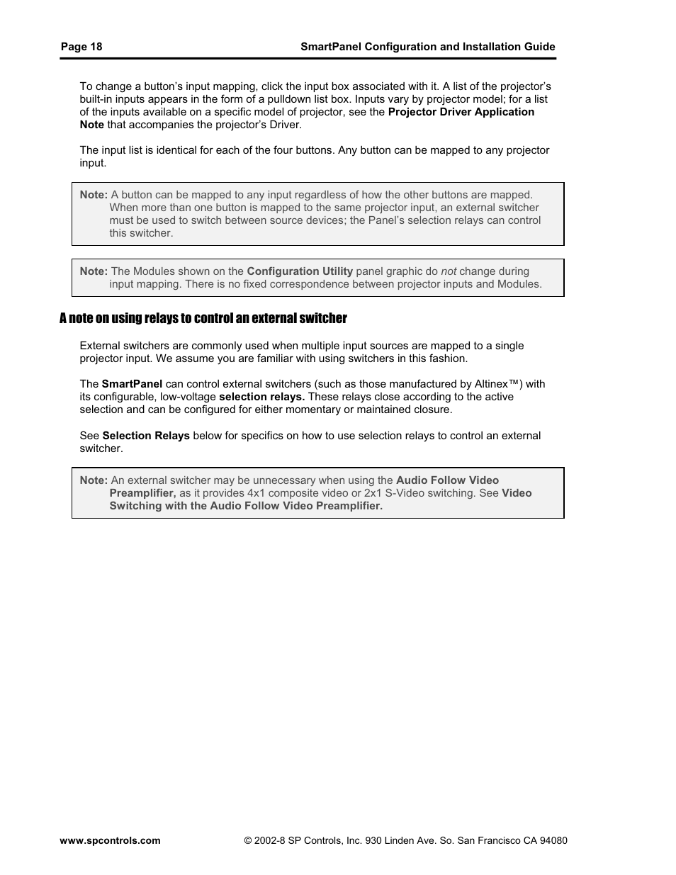 SP Controls SmartPanel User Manual | Page 22 / 76