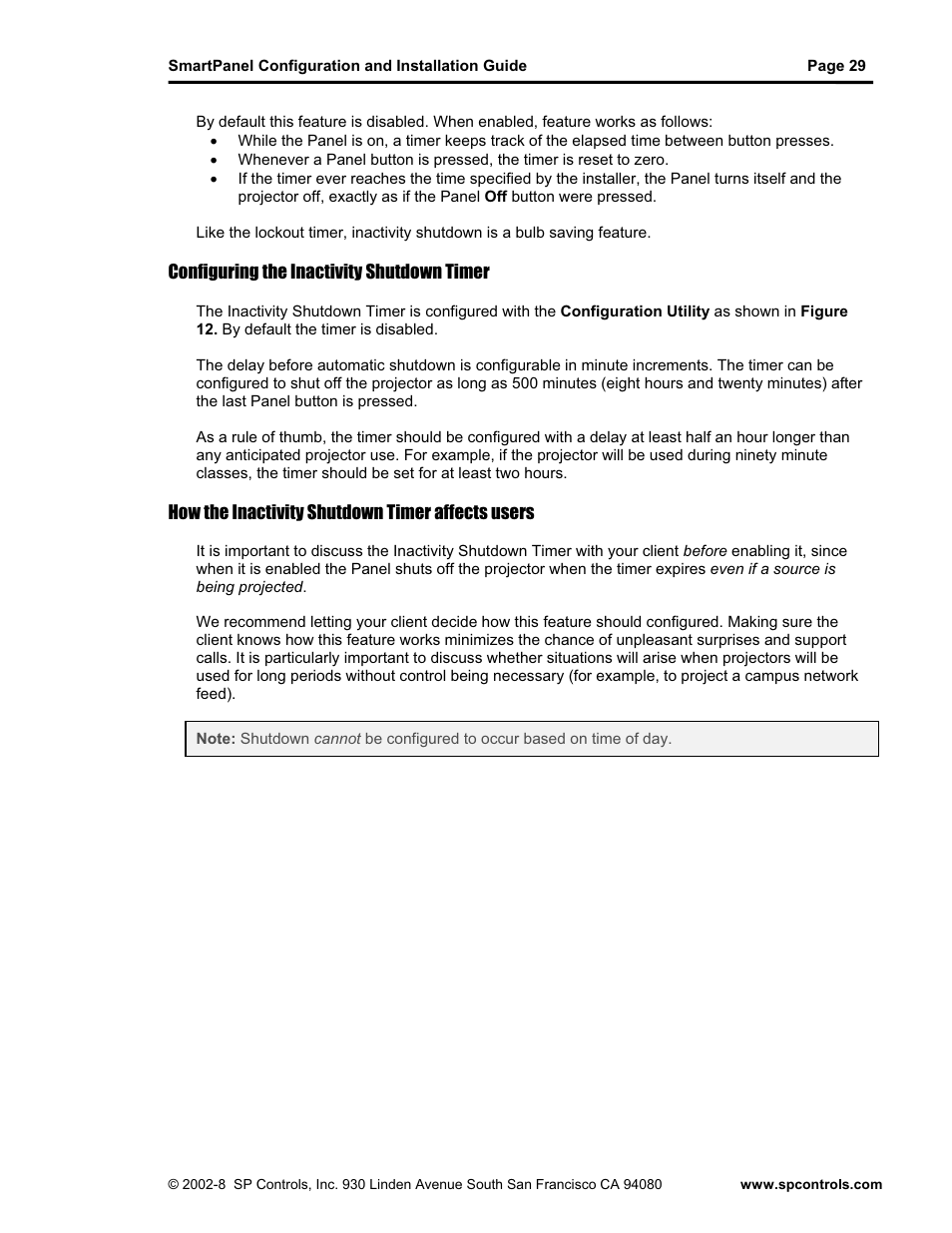 SP Controls SmartPanel User Manual | Page 33 / 76