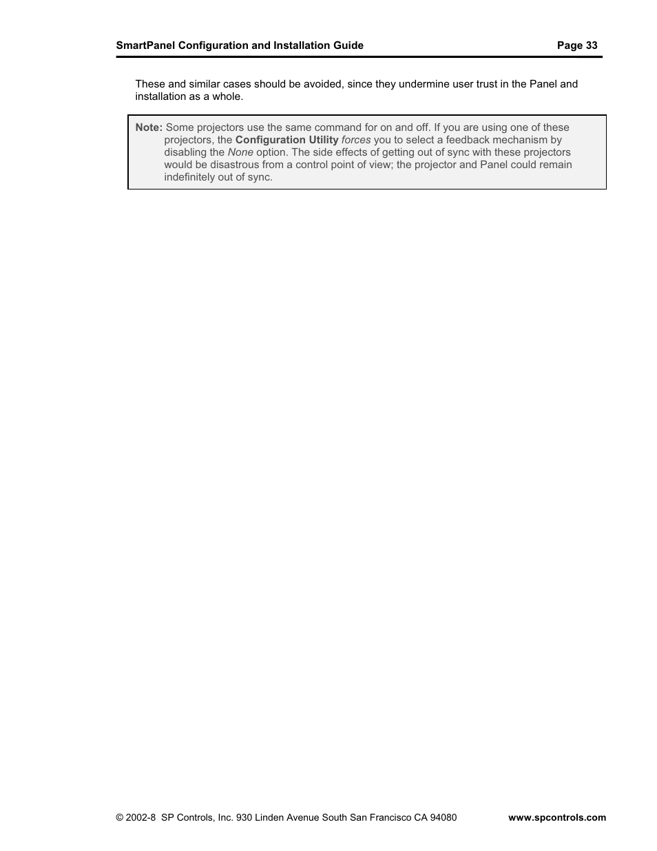 SP Controls SmartPanel User Manual | Page 37 / 76