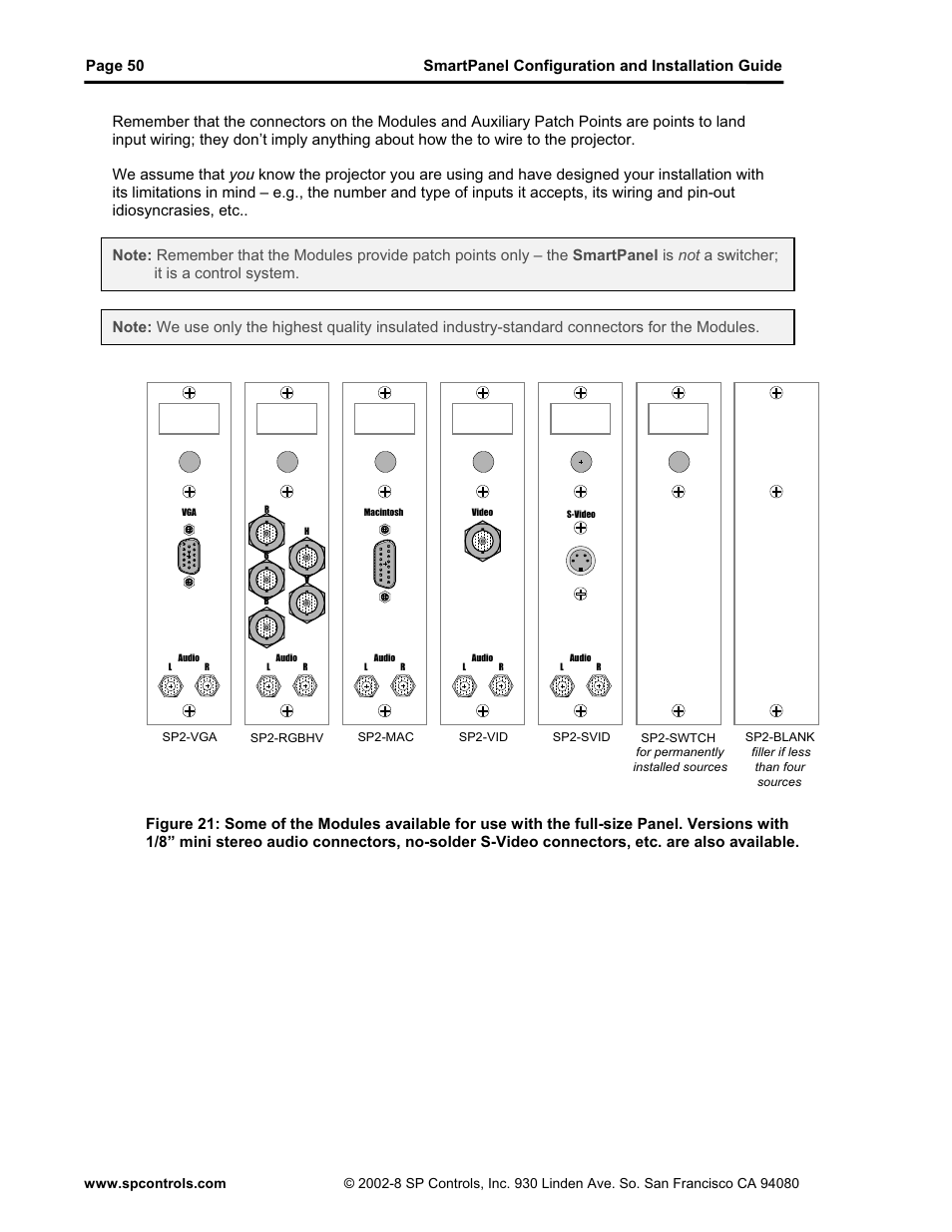 SP Controls SmartPanel User Manual | Page 54 / 76