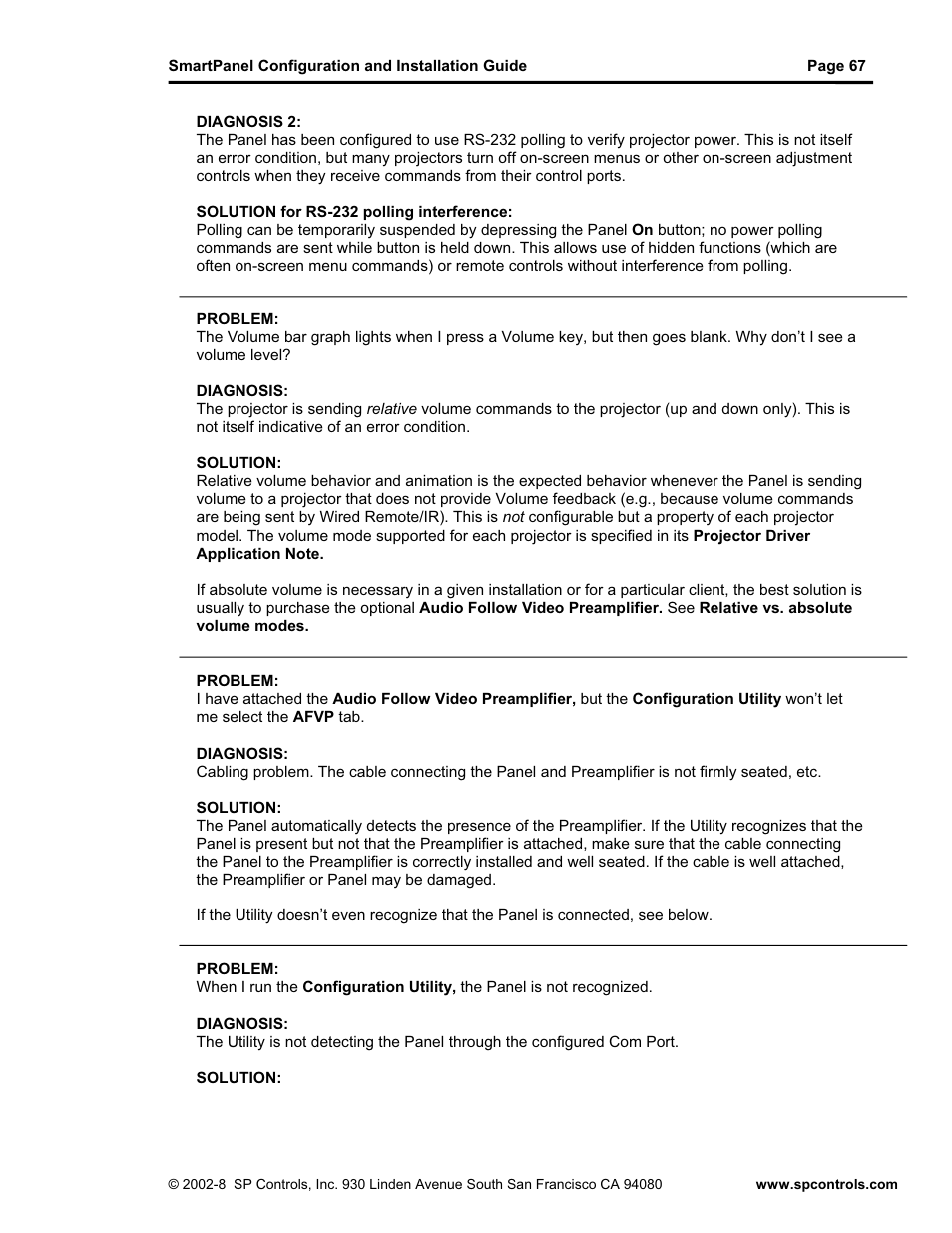 SP Controls SmartPanel User Manual | Page 71 / 76