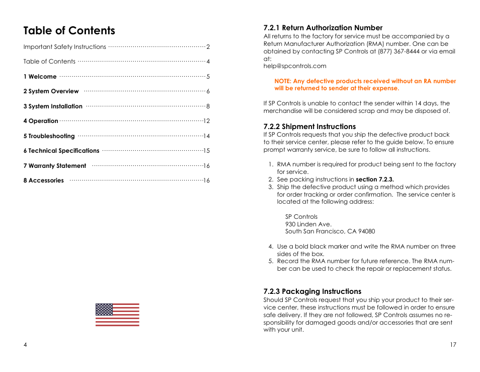 SP Controls AmpLINC System User Manual | Page 4 / 10