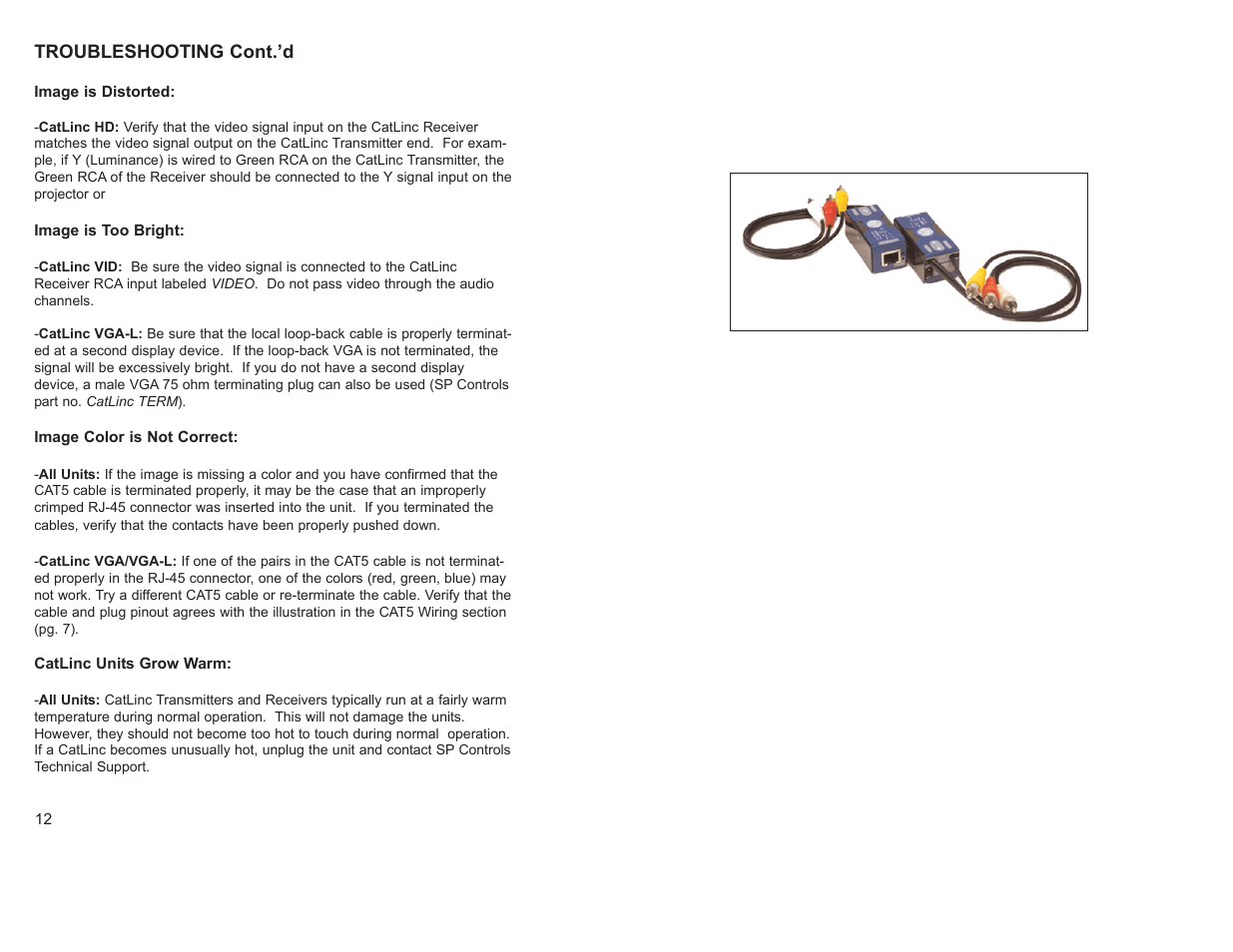SP Controls CatLinc User Manual | Page 14 / 20