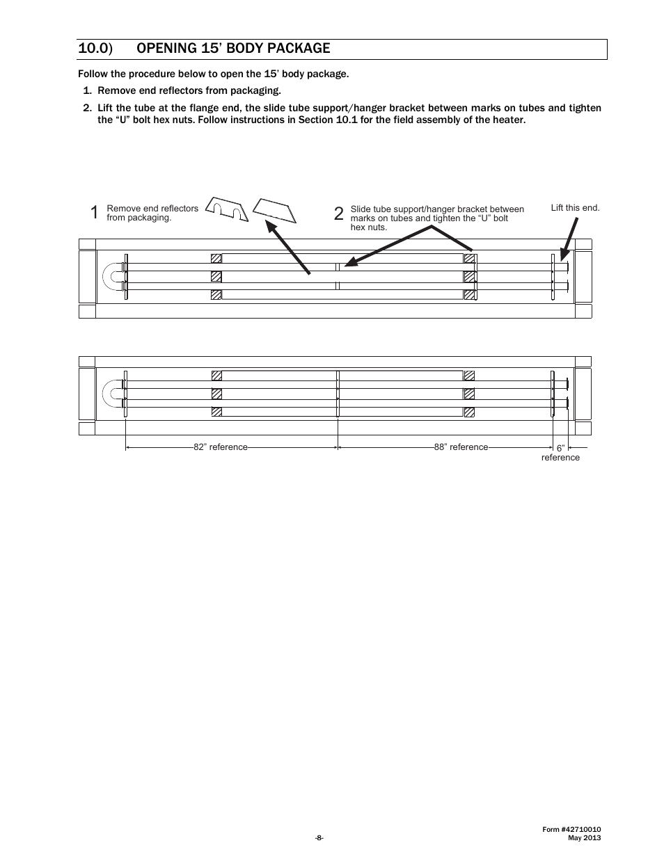 0) opening 15’ body package | Space Ray LTU Series Two Stage User Manual | Page 10 / 42