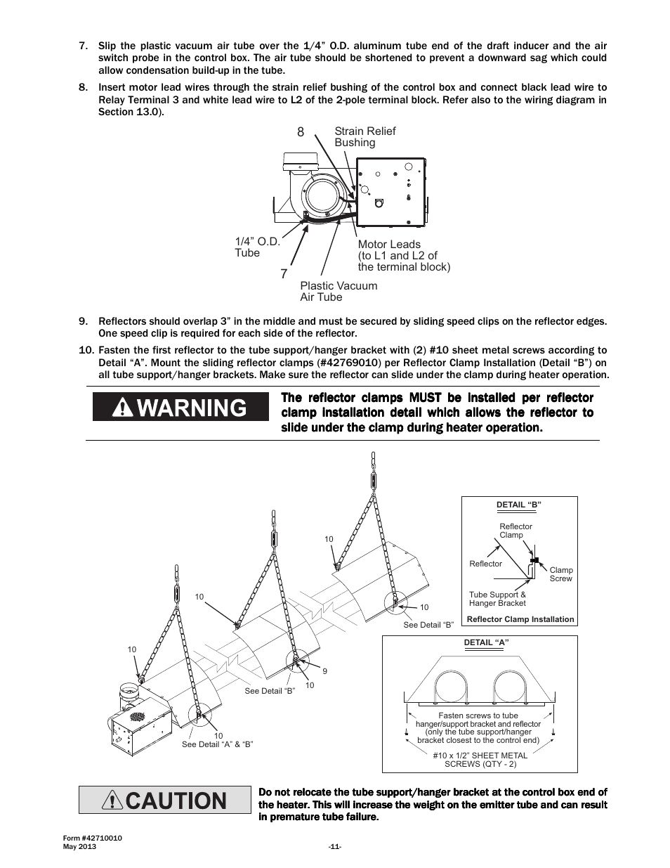 Space Ray LTU Series Two Stage User Manual | Page 13 / 42
