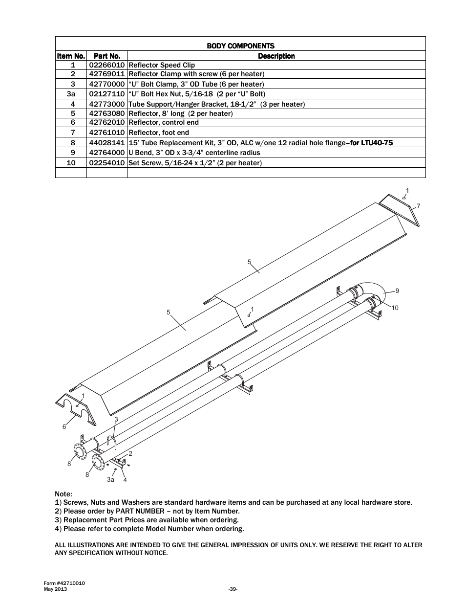 Space Ray LTU Series Two Stage User Manual | Page 41 / 42
