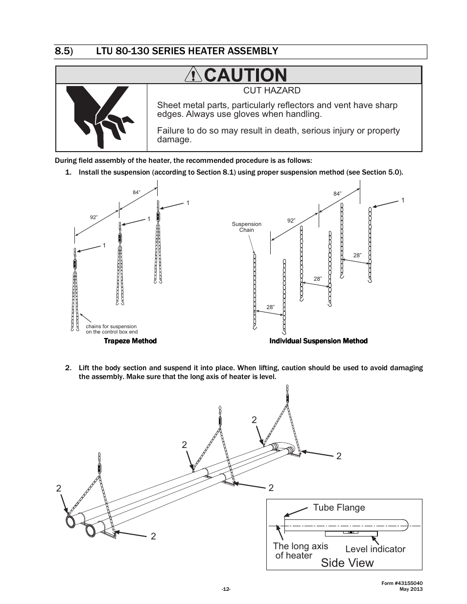 Side view | Space Ray LTS Series Two Stage User Manual | Page 13 / 63