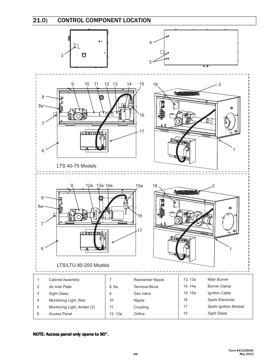 0) control component location | Space Ray LTS Series Two Stage User Manual | Page 47 / 63