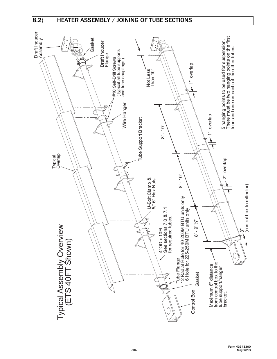 Typical assembly overview (ets 40ft shown) | Space Ray ETS Series User Manual | Page 19 / 60
