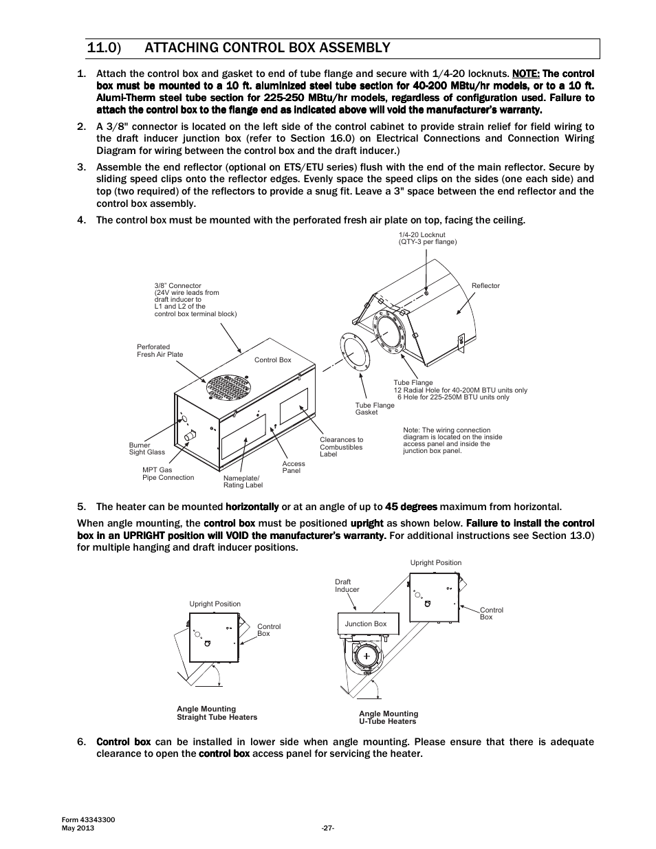 0) attaching control box assembly | Space Ray ETS Series User Manual | Page 28 / 60