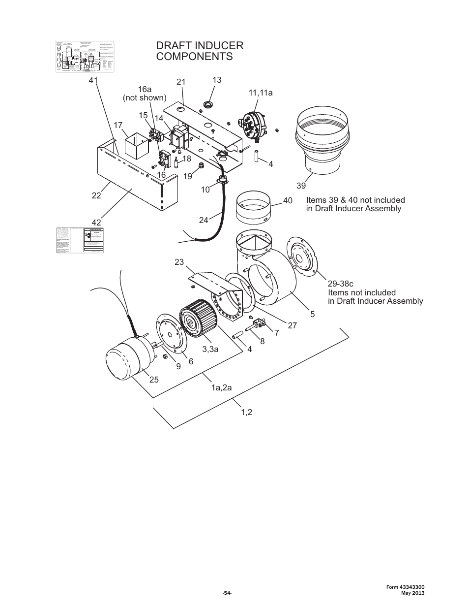 Draft inducer components | Space Ray ETS Series User Manual | Page 55 / 60