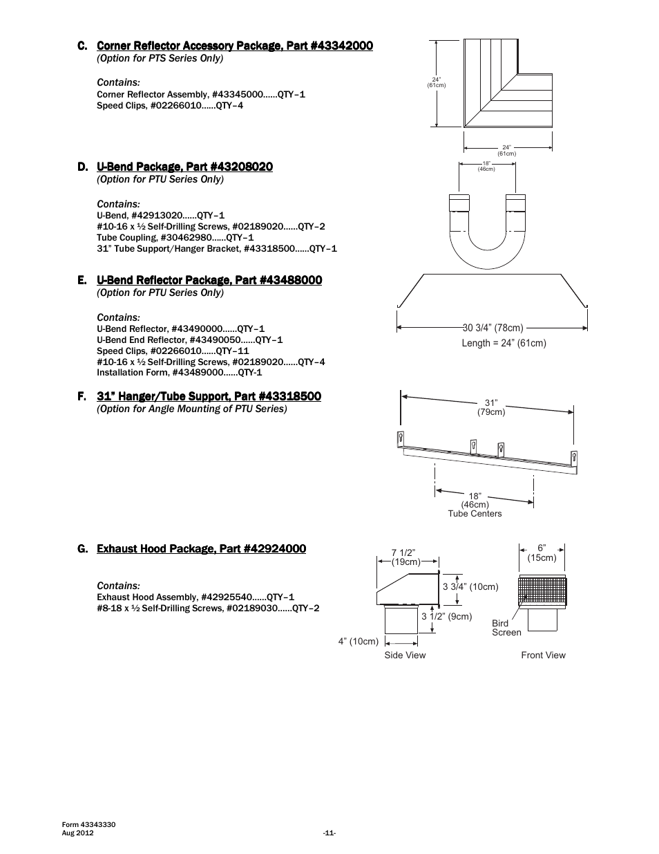 Space Ray PTS Series Single Stage User Manual | Page 12 / 57