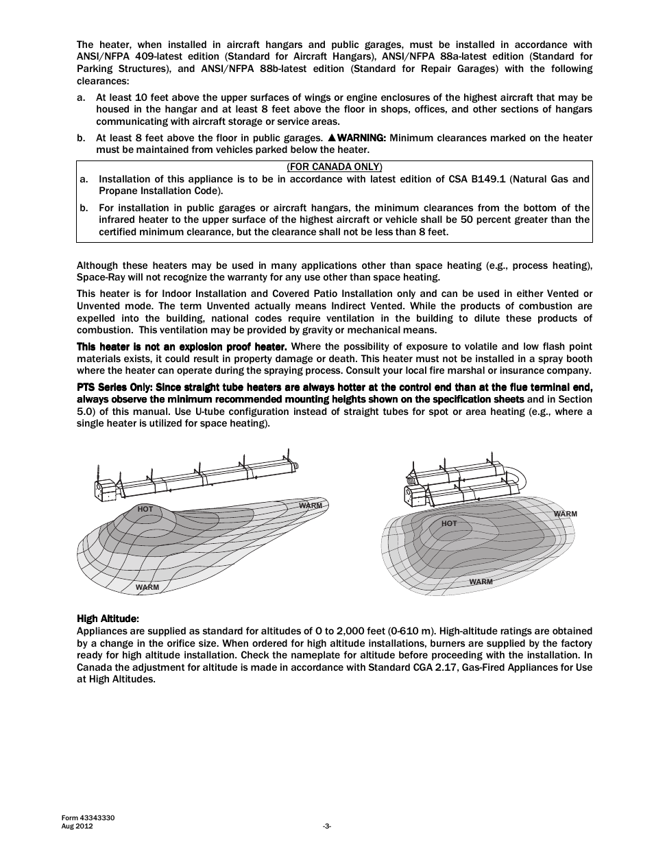 Space Ray PTS Series Single Stage User Manual | Page 4 / 57