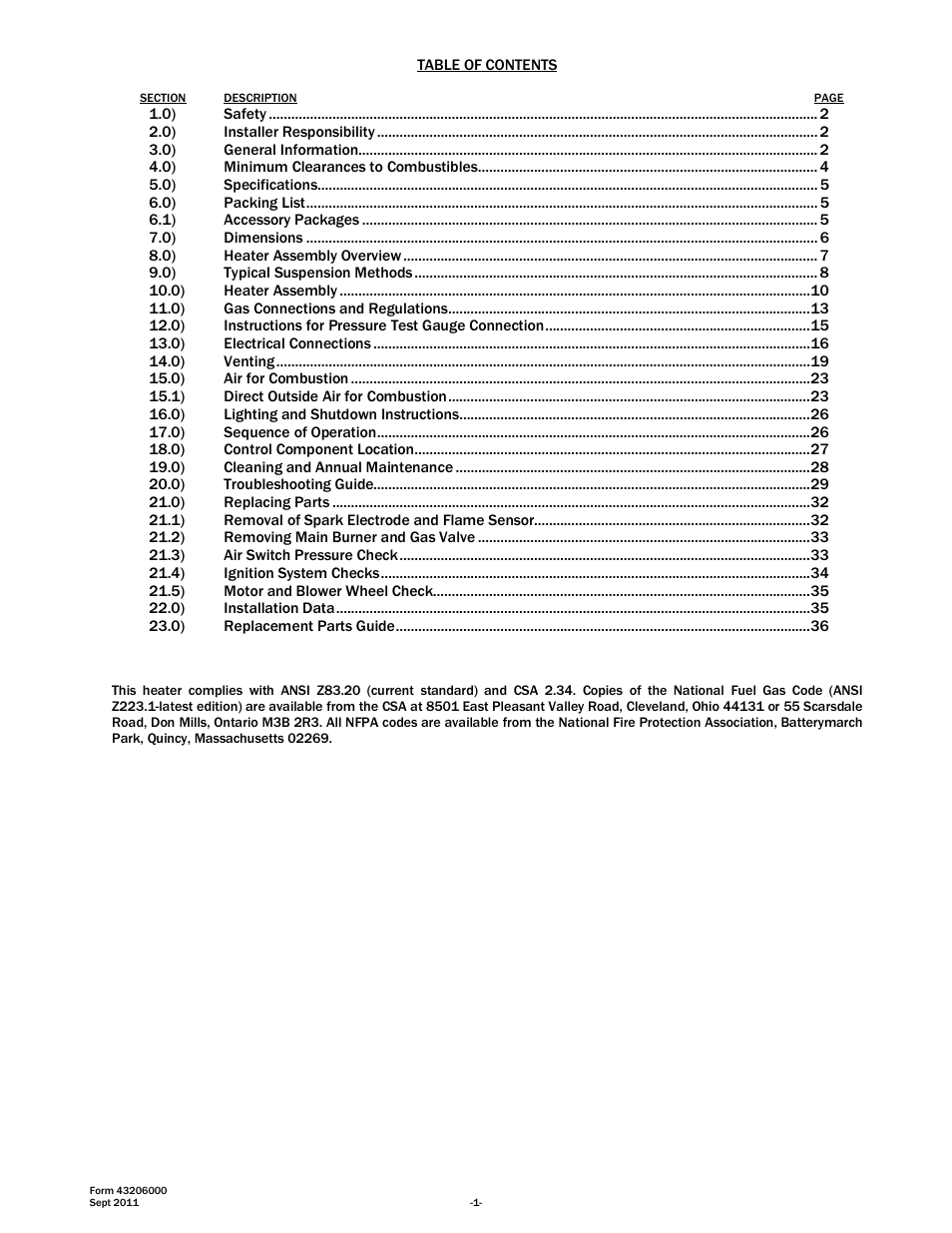 Space Ray RSTP Series User Manual | Page 2 / 39